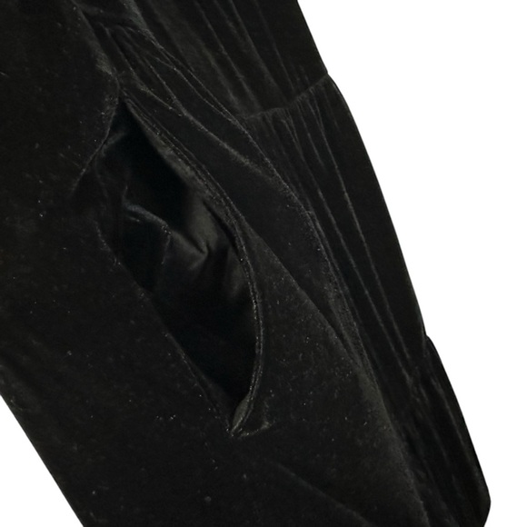 J. Crew Womens Velvet Tiered Midi Dress Size 6 Black Sleeveless Preppy Pockets - Picture 7 of 10